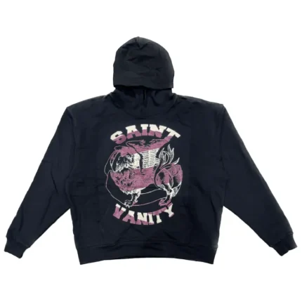 Black/Burgundy Saint Vanity Hoodie