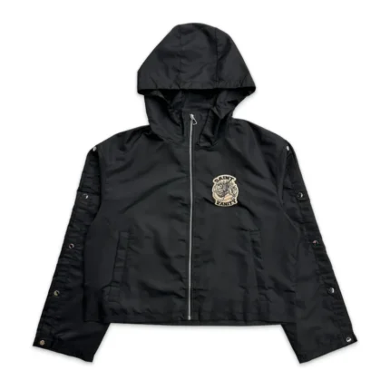 Black Saint Vanity Nylon Hooded Track Jacket